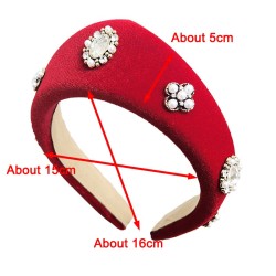Velvet Pearl Kokoshnik Crown Headband | Statement Hair Accessory