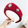 Velvet Pearl Kokoshnik Crown Headband | Statement Hair Accessory