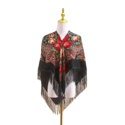 copie de copie de copie de copie de Russian Ethnic Retro Classic Square Scarf 110*110 cm