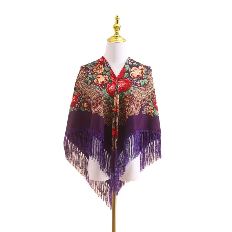 copie de copie de copie de copie de copie de copie de copie de Russian Ethnic Retro Classic Square Scarf 110*110 cm