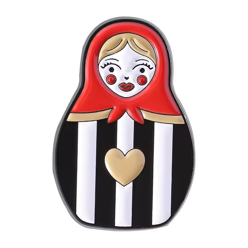 Enamel Pin Nesting Doll Matryoshka