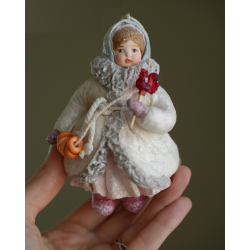 Little Country Sister #1 Hand made Cotton Toy