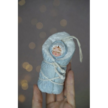 Baby in a Blanket Hand made Cotton Toy
