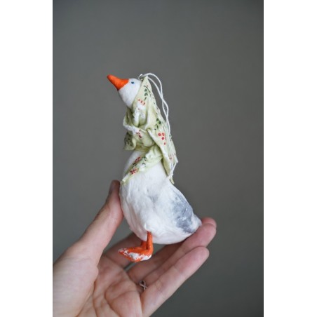 Mother Goose Wearing a Shawl Hand made Cotton Toy