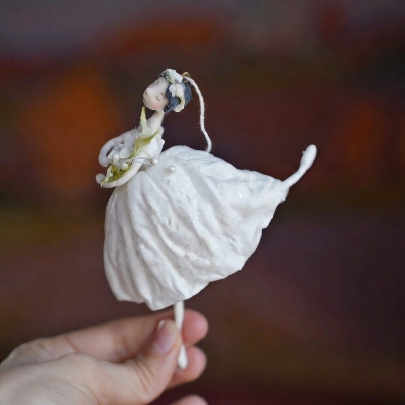 Ballerina Giselle Hand made Cotton Toy