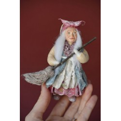 Baba Yaga #1 Hand made Cotton Toy