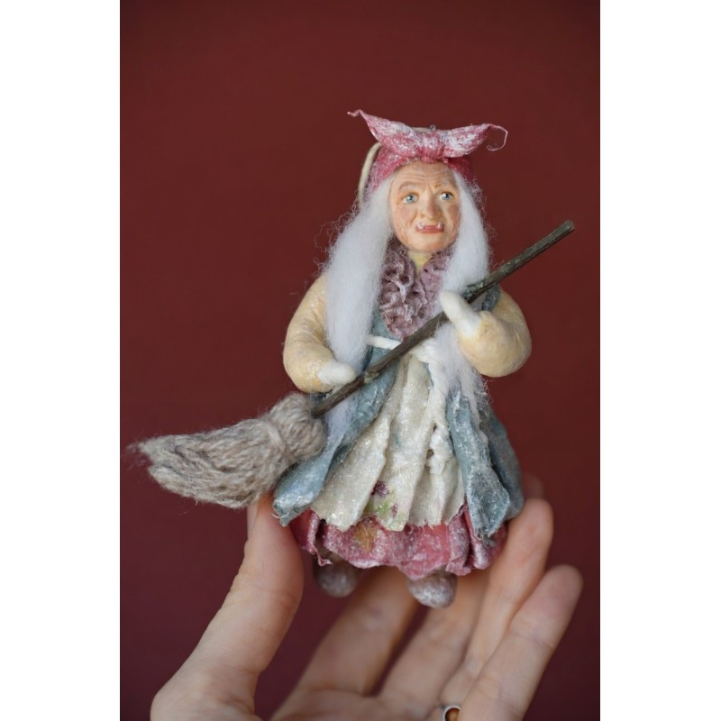 Baba Yaga #1 Hand made Cotton Toy
