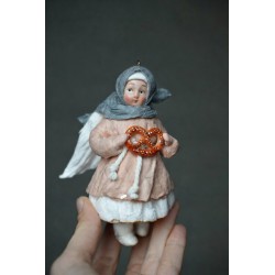 Village Angel #2 Hand made Cotton Toy