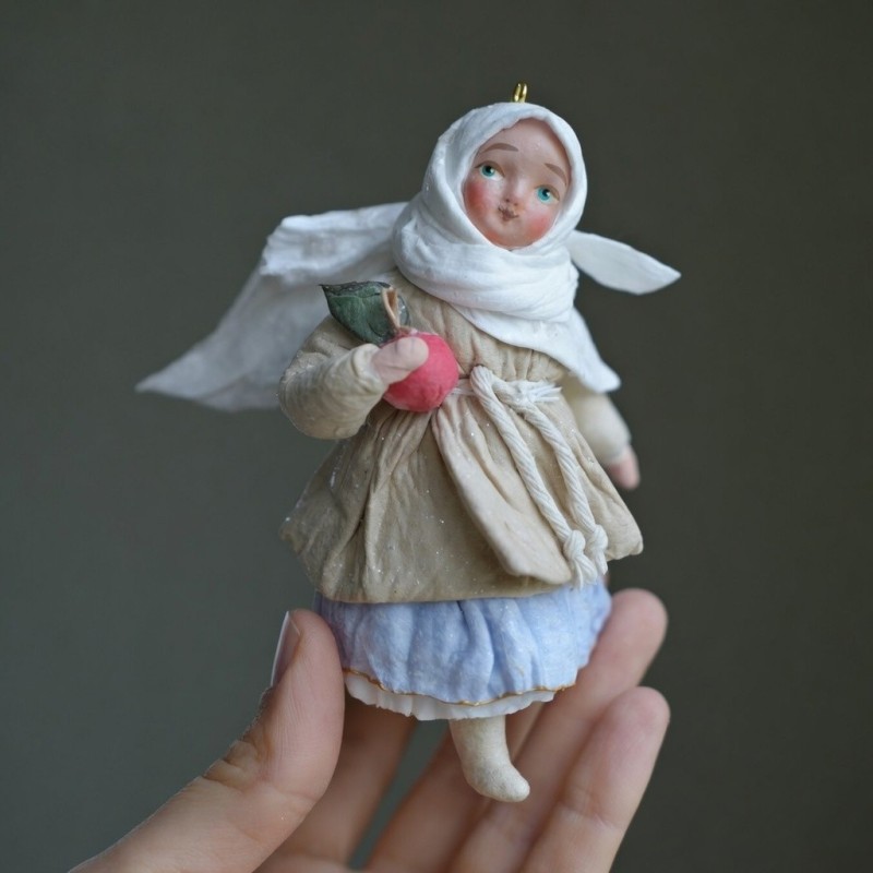 Village Angel #1 Hand made Cotton Toy