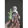Grandpa with Axe and a Christmas Tree #2 Hand made Cotton Toy