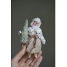 Grandpa with Axe and a Christmas Tree #3 Hand made Cotton Toy
