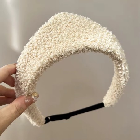 copie de copie de Crown Headband: Velvet & Pearl Kokoshnik Style