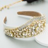 copie de copie de copie de copie de Crown Headband: Velvet & Pearl Kokoshnik Style