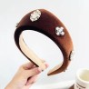 Velvet Pearl Kokoshnik Crown Headband | Statement Hair Accessory